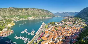 Roof Top Prints: View over Kotor, Kotor Bay, Montenegro