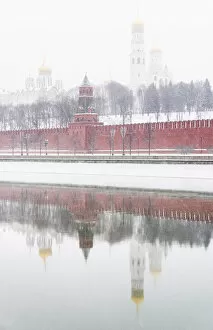 View of the Kremlin from the Moskva River, Moscow, Russia