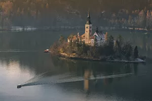 Images Dated 10th January 2018: Top view over Lake Bled, Upper Carniola, Slovenia