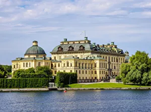 View over the Lake Malar towards the Drottningholm Palace, Stockholm, Stockholm County, Sweden