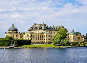 View over the Lake Malar towards the Drottningholm Palace, Stockholm, Stockholm County, Sweden