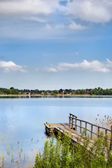 Sabine Lubenow Prints: View over lake Paonitz, Scharbeutz, Baltic coast, Schleswig-Holstein, Germany