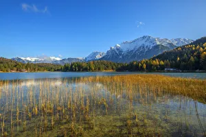 Karwendel Prints: View on Lautersee and Karwendel, Mittenwald, Bavaria, Germany