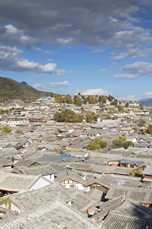 Lijiang Prints: View of Lijiang (UNESCO World Heritage Site), Yunnan, China
