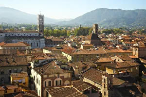 Lucca Prints: View over Lucca, Tuscany, Italy