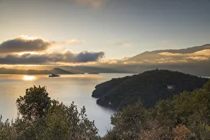 Lugu Hu Prints: View of Lugu Lake at dawn, Yunnan, China