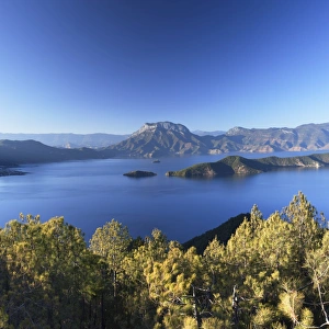 View of Lugu Lake, Yunnan, China