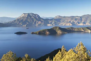 Lugu Hu Prints: View of Lugu Lake, Yunnan, China