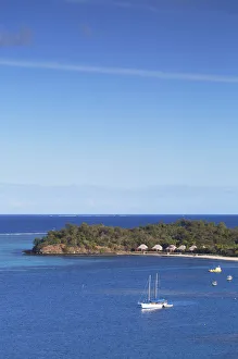 View of Mana Island, Mamanuca Islands, Fiji