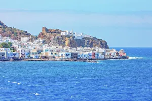 Mandraki Prints: View of Mandraki town, Mandraki, Nisyros Island, Dodecanese Islands, Greece