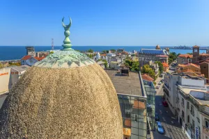 Orthodox Church Prints: View from Marea Mosque at Constanta, Dobrudscha, Romania