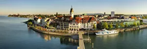 Images Dated 22nd July 2021: View from Moleturm Tower on Friedrichshafen, Lake Constance, Baden-Wuerttemberg, Germany