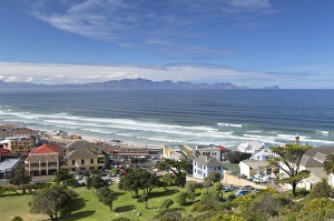 View of Muizenburg beach, Cape Town, Western Cape, South Africa