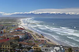 View of Muizenburg beach, Cape Town, Western Cape, South Africa