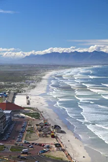 View of Muizenburg beach, Cape Town, Western Cape, South Africa