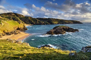 Irish Gallery: View over Murder Hole Beach, Rosguil, Boyeeghter Bay, Co. Donegal, Ireland