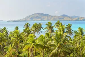 View of Nanuya Lailai Island, Yasawa island group, Fiji, South Pacific islands