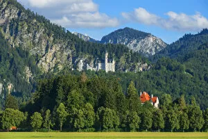 Images Dated 11th August 2018: View at Neuschwanstein castle, Schwangau, Bavaria, Germany