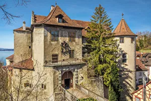 Meersburg Prints: View from the New Castle to Meersburg Castle, Baden-Wurttemberg, Germany