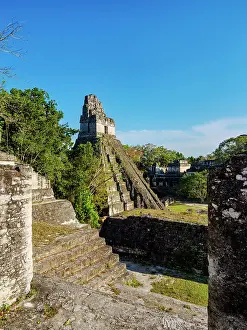 Step Prints: View over the North Acropolis towards Temple I or Temple of the Great Jaguar