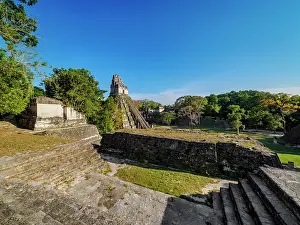 Step Prints: View over the North Acropolis towards Temple I or Temple of the Great Jaguar