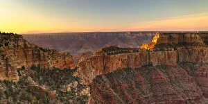 Images Dated 8th June 2021: View from North Rim near Cape Royal at sunset, Grand Canyon National Park, Arizona, USA
