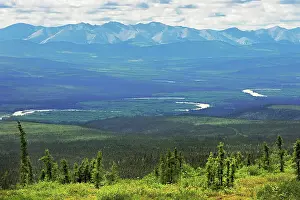 Provinces Prints: View of Ogilvie Mountains from Ogilvie Summit (KM 259) on the Dempster Highway Dempster Highway