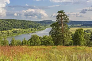 View to Oka river, Aleksin, Tula region, Russia