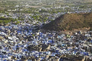 View of old town of Bundi, Bundi, Rajasthan, India