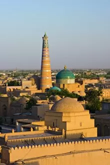 Silk Road Gallery: View over old town of Khiva, Uzbekistan