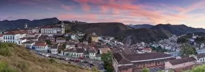 Images Dated 29th June 2012: View of Ouro Preto at sunset, Minas Gerais, Brazil