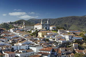 Images Dated 12th October 2012: View of Ouro Preto (UNESCO World Heritage Site), Minas Gerais, Brazil