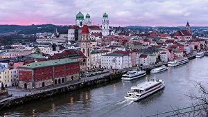 view of Passau. Europe, Germany, Passau, Bavaria district