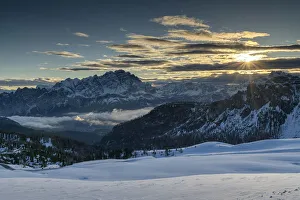 View from Passo Giau, Dolomites, Belluno, Italy