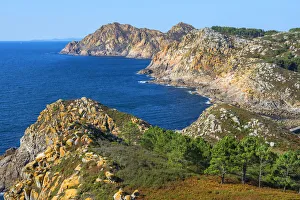 Galicia Prints: View from Pedra da Campa, Islas Cies, Vigo, Pontevdra, Galicia, Spain