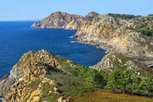 View from Pedra da Campa, Islas Cies, Vigo, Pontevdra, Galicia, Spain