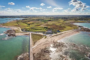 View to Phare de Gatteville on the coast, Cotentin Peninsula, Manche, Normandy, France