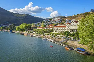 Port Wine Prints: View at Pinhao with river Duoro, Vila Real, Tras-os-Montes, Portugal
