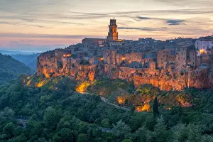 View at Pitigliano, Grosseto, Maremma, Tuscany, Italy