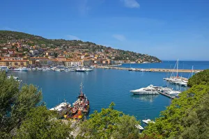 View at Porto Santo Stefano harbor, Maremma, Grosseto, Monte Argentario, Tuscany, Italy