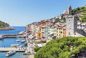 View of Portovenere village, Portovenere, La Spezia district, Liguria, Italy