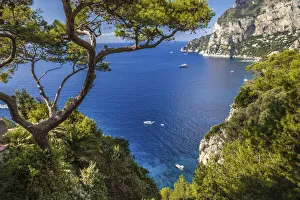 View to Punta de Masullo on Capri, Capri, Gulf of Naples, Campania, Italy
