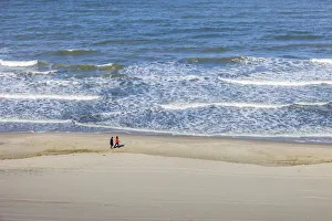 Red Cliff Prints: View from the Red cliff to the beach at Kampen, Sylt, Schleswig-Holstein, Germany
