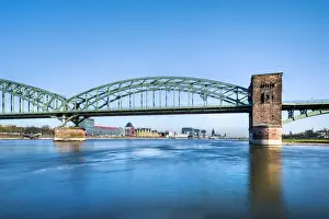 Cologne Prints: View towards Rheinauharbour, Cologne, North Rhine Westphalia, Germany