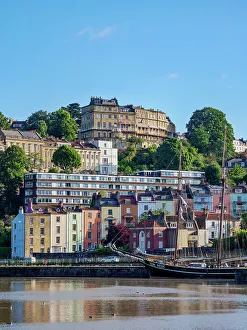 Avon Prints: View over River Avon towards Clifton, Bristol, England, United Kingdom