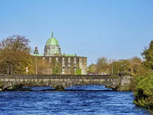 April Gallery: View over the River Corrib towards Galway Cathedral, Galway, County Galway, Ireland