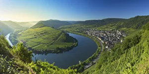Ian Tower Prints: View of River Moselle, Bremm, Rhineland-Palatinate, Germany