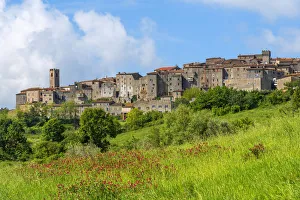 City Wall Prints: View at Roccastrada, Grosseto, Maremma, Tuscany, Italy