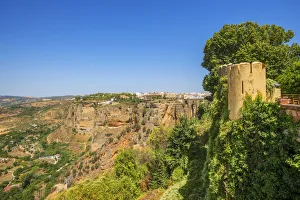 Rio Guadalevin Prints: View at Ronda with Tajo Gorge, Andalusia, Spain