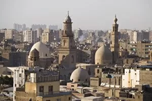 Images Dated 24th March 2007: View across the rooftops of Islamic Cairo, Egypt